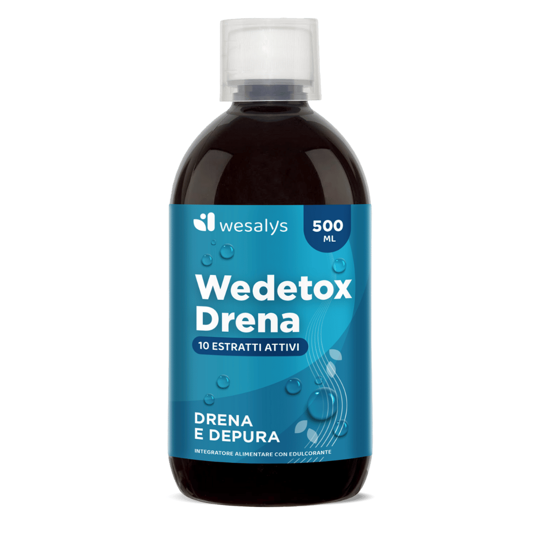 Wedetox Drena - Drenante Forte favorisce l'Eliminazione delle Tossine WESALYS Wedetox Drena - Drenante Forte favorisce l'Eliminazione delle Tossine WESALYS