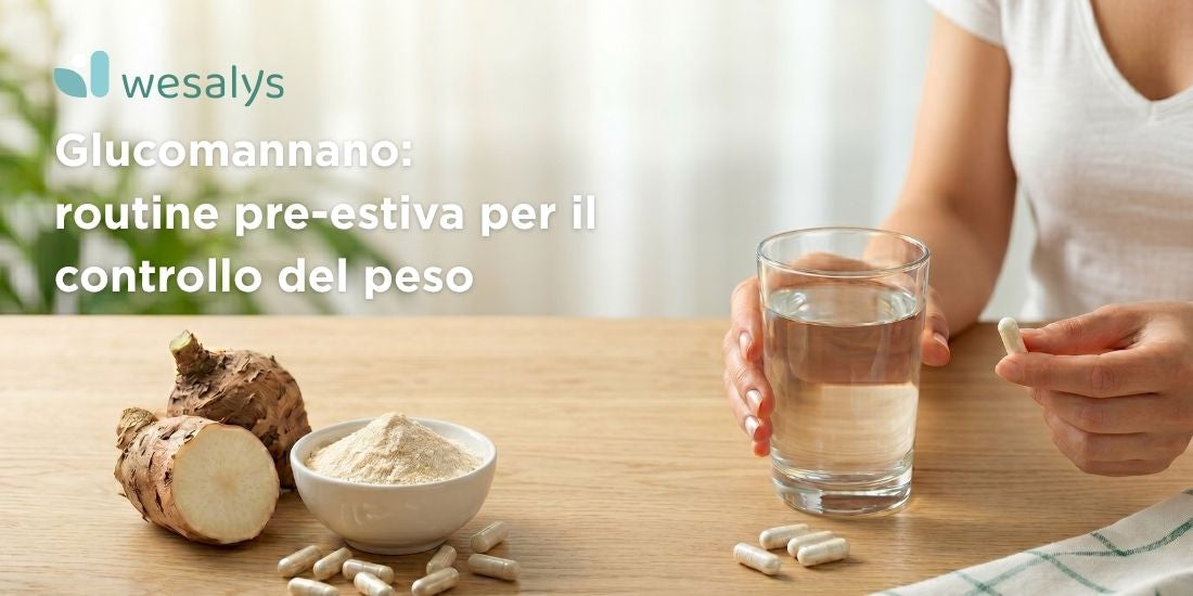 Glucomannano: proprietà, benefici e come integrarlo nella routine pre-estiva per il controllo del peso.