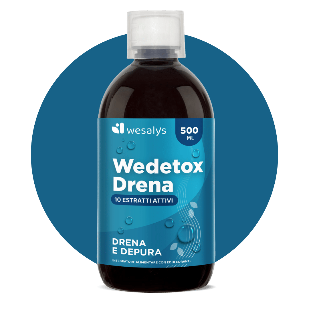 Wedetox Drena - Drenante Forte favorisce l'Eliminazione delle Tossine WESALYS Wedetox Drena - Drenante Forte favorisce l'Eliminazione delle Tossine WESALYS