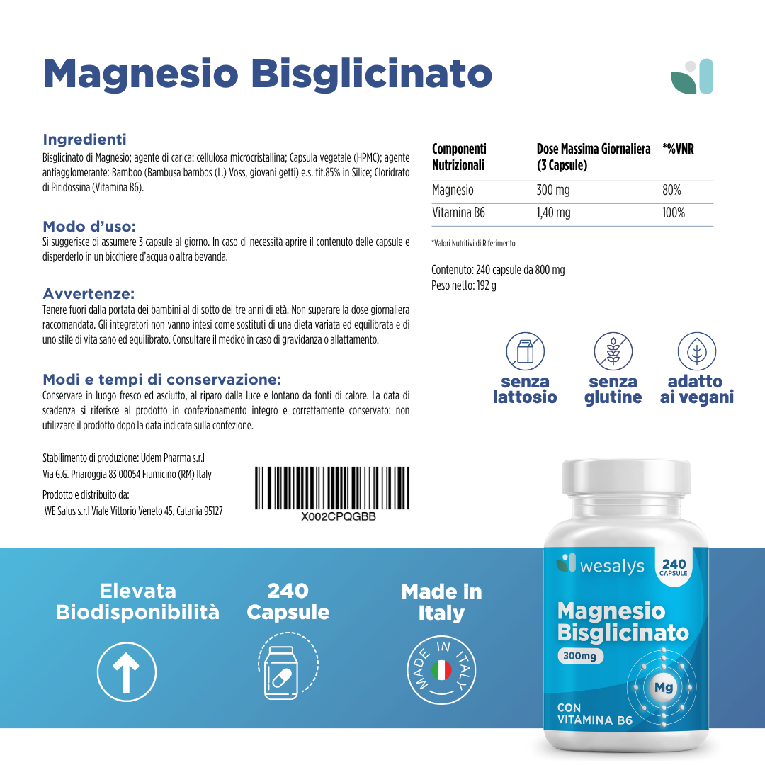 Magnesio Bisglicinato