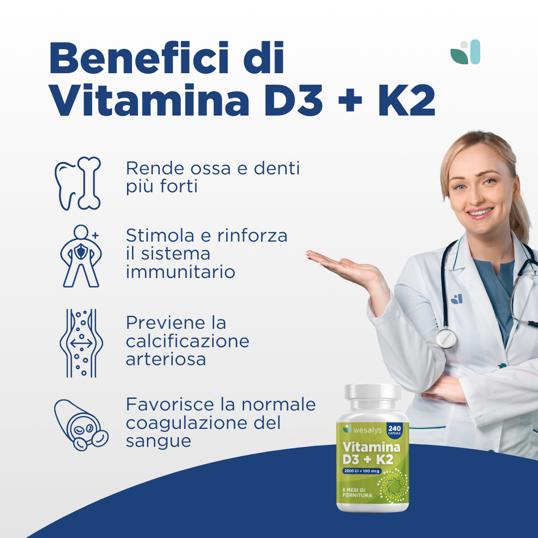 Vitamina D3 + K2